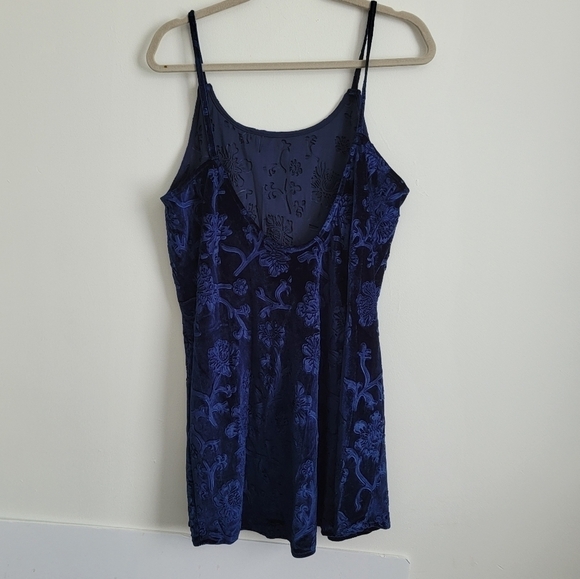 Umgee blue Spaghetti strap mini dress - Picture 4 of 6